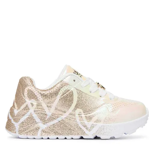 SKECHERS Jgoldcrown: Uno Lite - Heartdust Forever 310814L White
