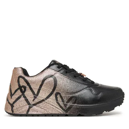 SKECHERS Jgoldcrown: Uno Lite - Heartdust Forever 310814L Black