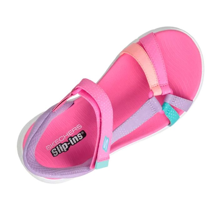 SKECHERS Slip-Ins: Go Walk Flex Sandal - Lots Of Sol 303028L/MLT Purple