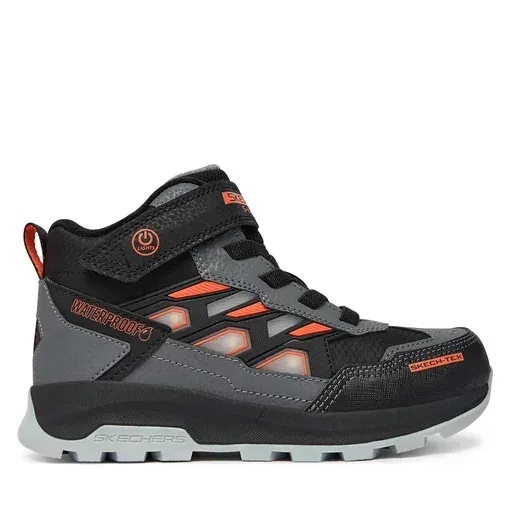 SKECHERS S-Lights Waterproof: Storm Blazer - Glow Trail 406381L/BKCC Grey