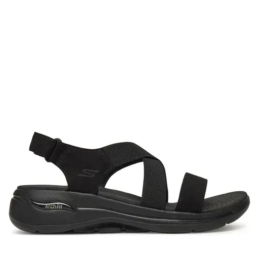 SKECHERS Go Walk Arch Fit Sandal-Treasured 140257/BBK Black