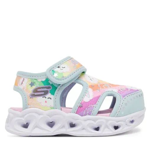 SKECHERS Heart Lights Sandals-Cutie Clouds 302977N/TQMT Turquoise