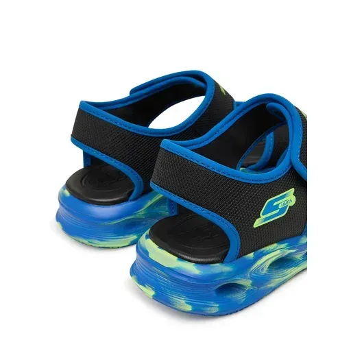 SKECHERS S-Lights: Sola Glow Sandal - Fusion Brights 407032L/BKBL Black