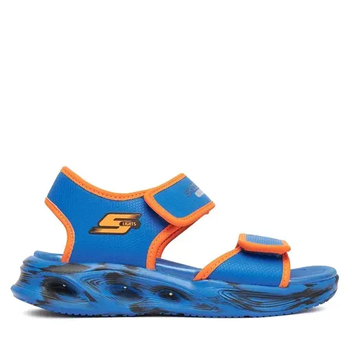 SKECHERS Sola Glow Sandal-Fusion Brights 407032L/BLOR Light Blue
