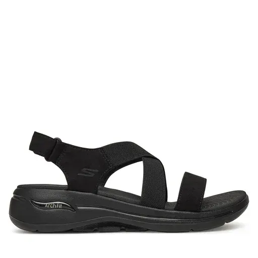 SKECHERS Go Walk Arch Fit Sandal-Treasured 140257/BBK Black