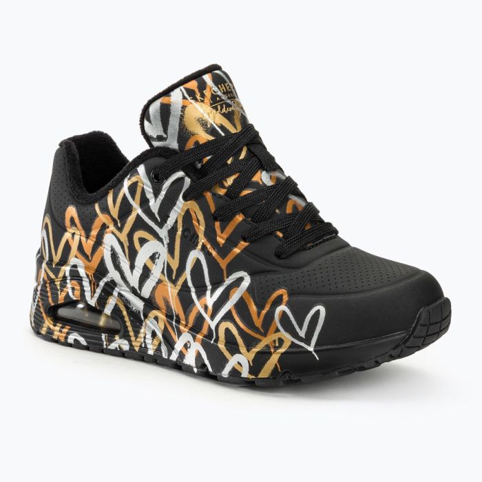 SKECHERS Uno Metallic Love black/metallic
