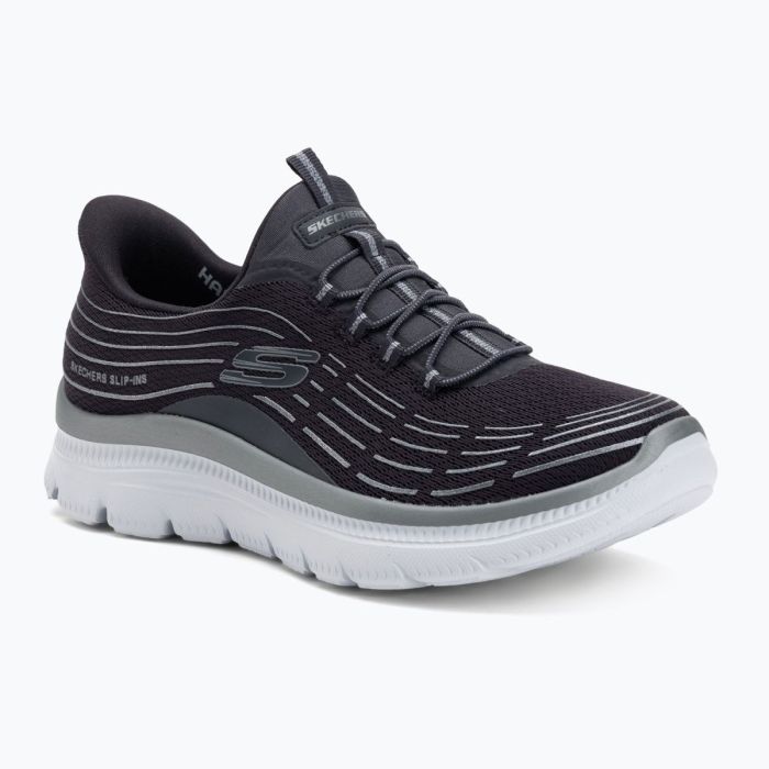 SKECHERS Summits Plus Soft Luster charcoal/silver