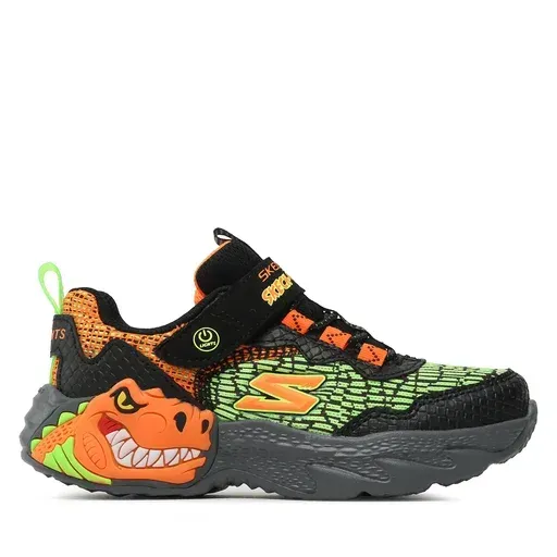 SKECHERS Dino Lights 400615L/BKOR Black