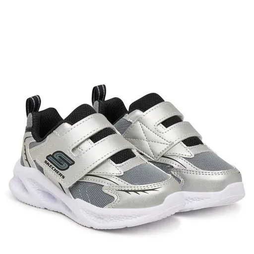 SKECHERS Meteor-Lights - Glow 401498N/SLBK Silver
