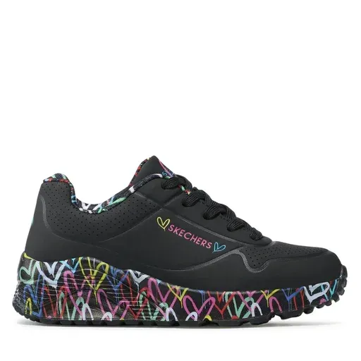 SKECHERS Uno Lite Lovely Luv 314976L/BKMT Black