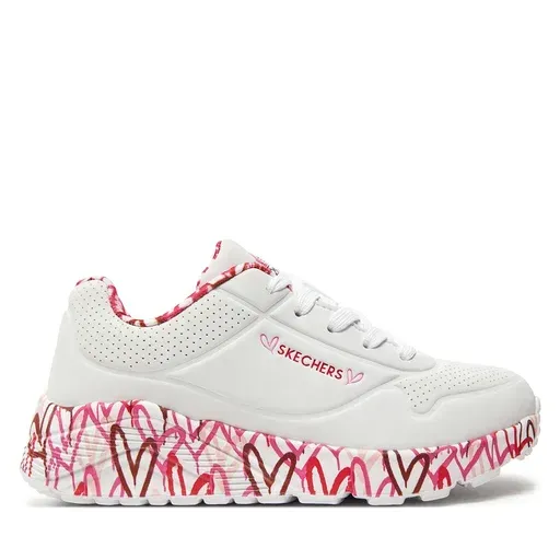 SKECHERS Uno Lite Lovely Luv 314976L/WRPK White