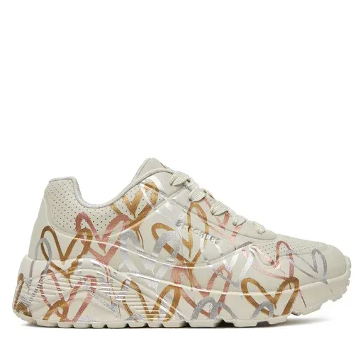 SKECHERS Uno Lite - Metallic 314067L/NTMT White