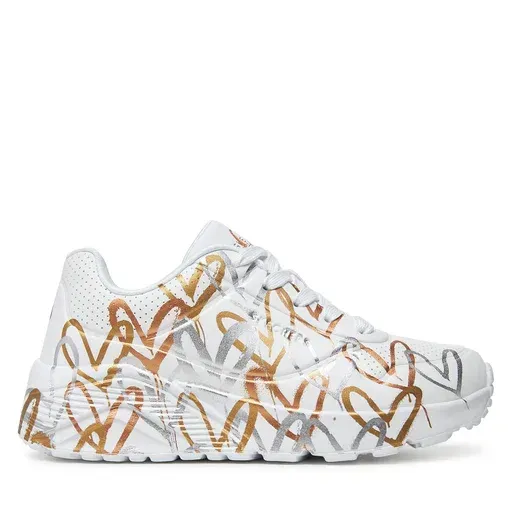 SKECHERS Uno Lite-Metallic Love 314067L/WTGD White