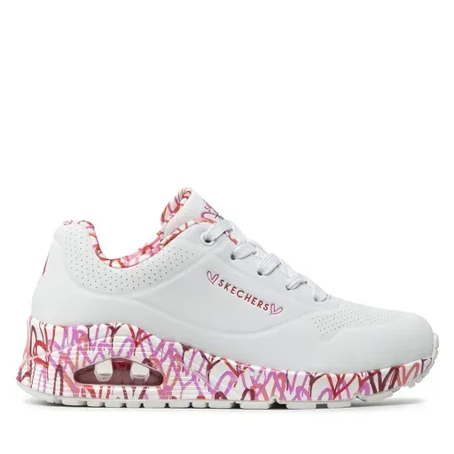 SKECHERS Uno Loving Love 155506/WRPK White