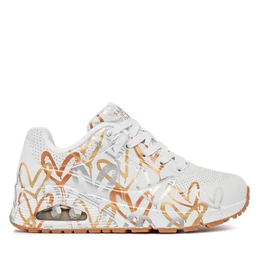 SKECHERS Uno Metallic Love 155523/WTGD White