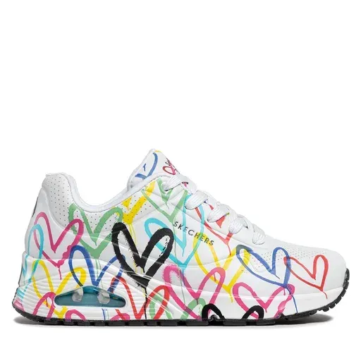 SKECHERS Uno Spread The Love 55507/WMLT White
