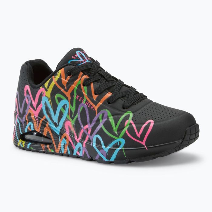 SKECHERS JGoldcrown Uno Highlight Love чорні/різнокольорові